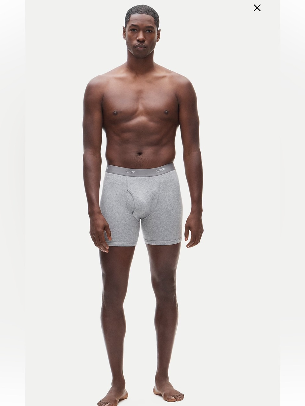 J. Crew Stretch 4" boxer briefs - Heather Graphite